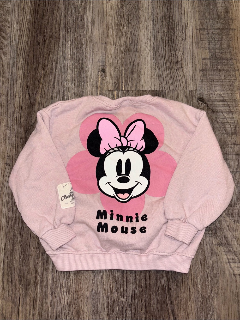 USED Baby Girl Minnie Mouse Sweatshirt